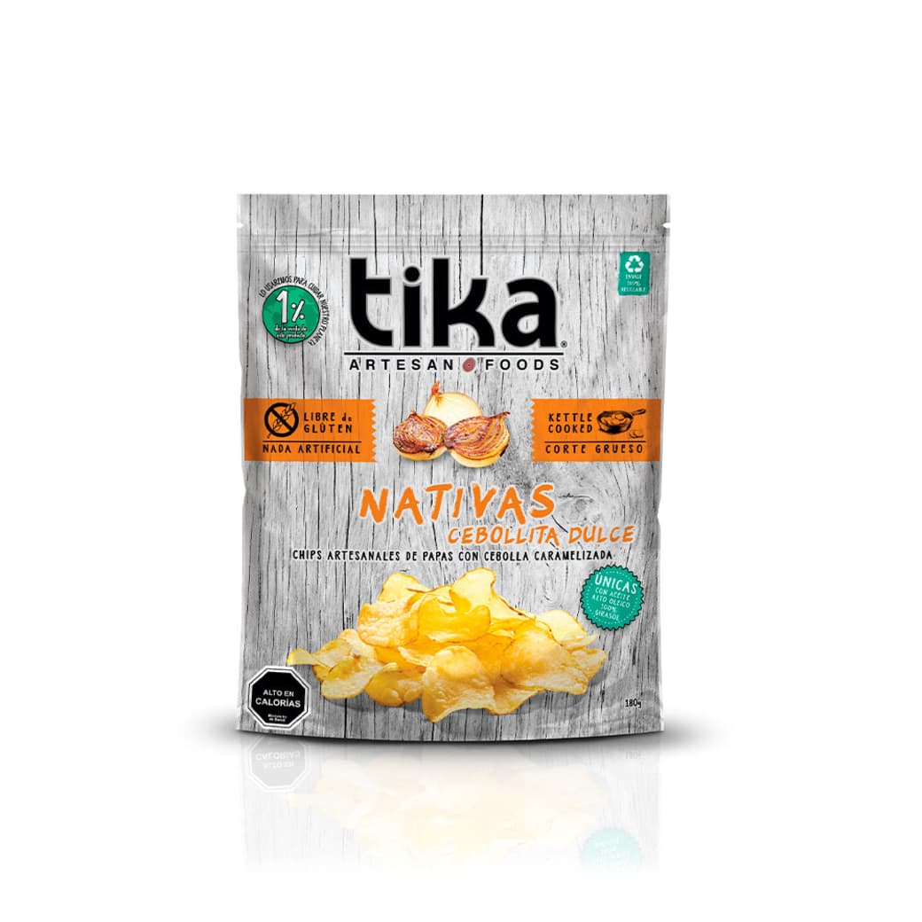 Papas Tika Chips Nativas Cebollita Dulce 150 grs._1