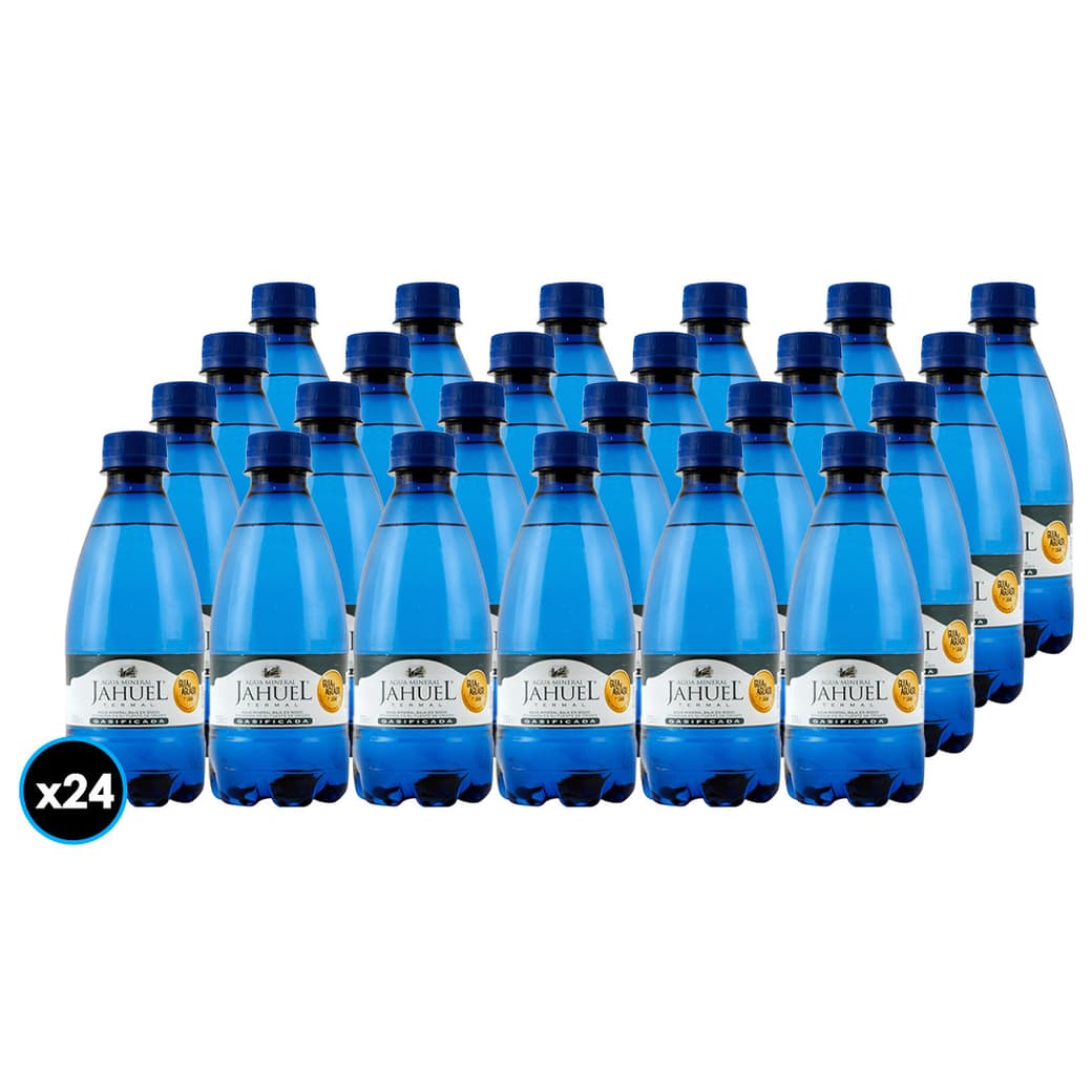 24x Agua Mineral Jahuel Con Gas 330cc_1