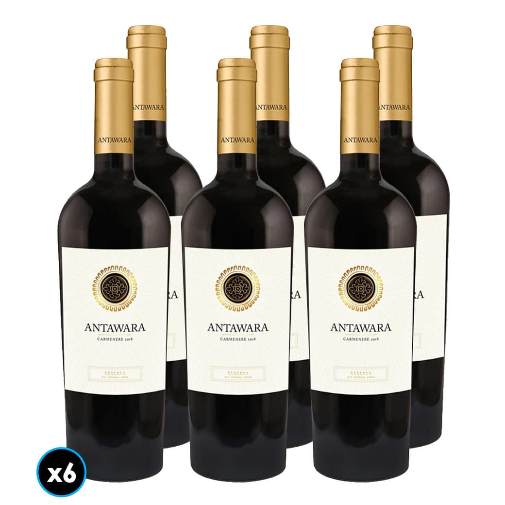 CAJA VINO ANTAWARA RESERVA (Carmenere): 6x Vino Antawara Reserva Carmenere 750cc_1