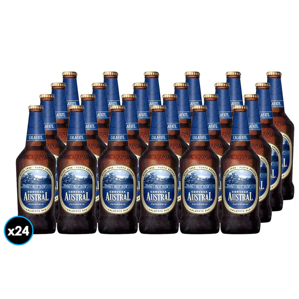 24x Cervezas Austral Calafate en Botellas 500cc _1