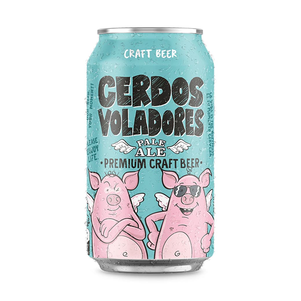 Cerveza Cerdos Voladores Pale Ale Gluten Free 330cc 6°alc._1