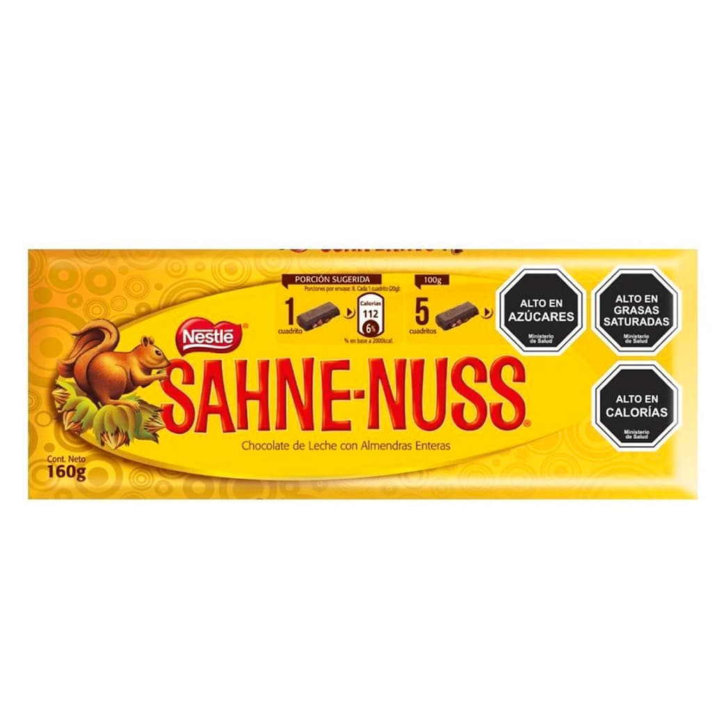 Chocolate Sahne Nuss® Barra 160 grs._1