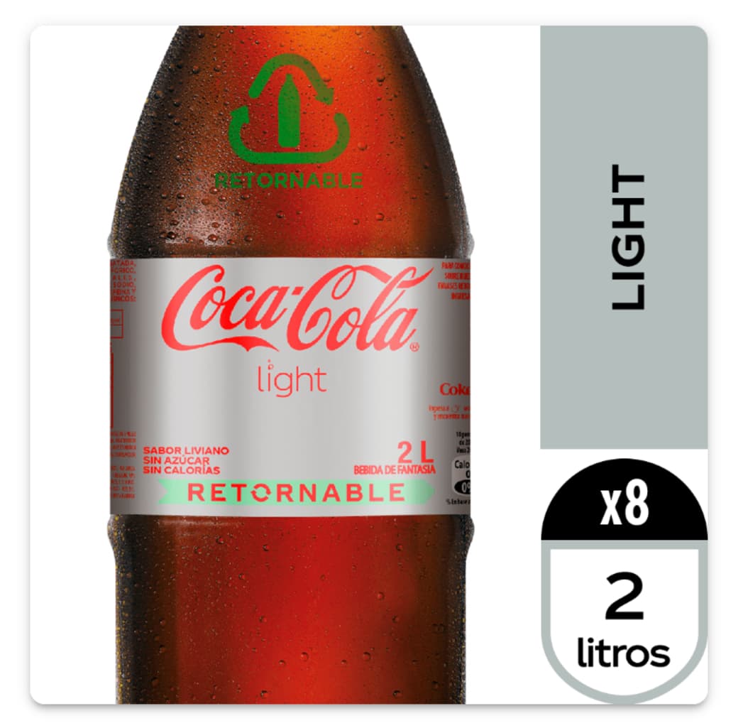Envase Bebida Coca-Cola Light Retornable 2 Litros_1