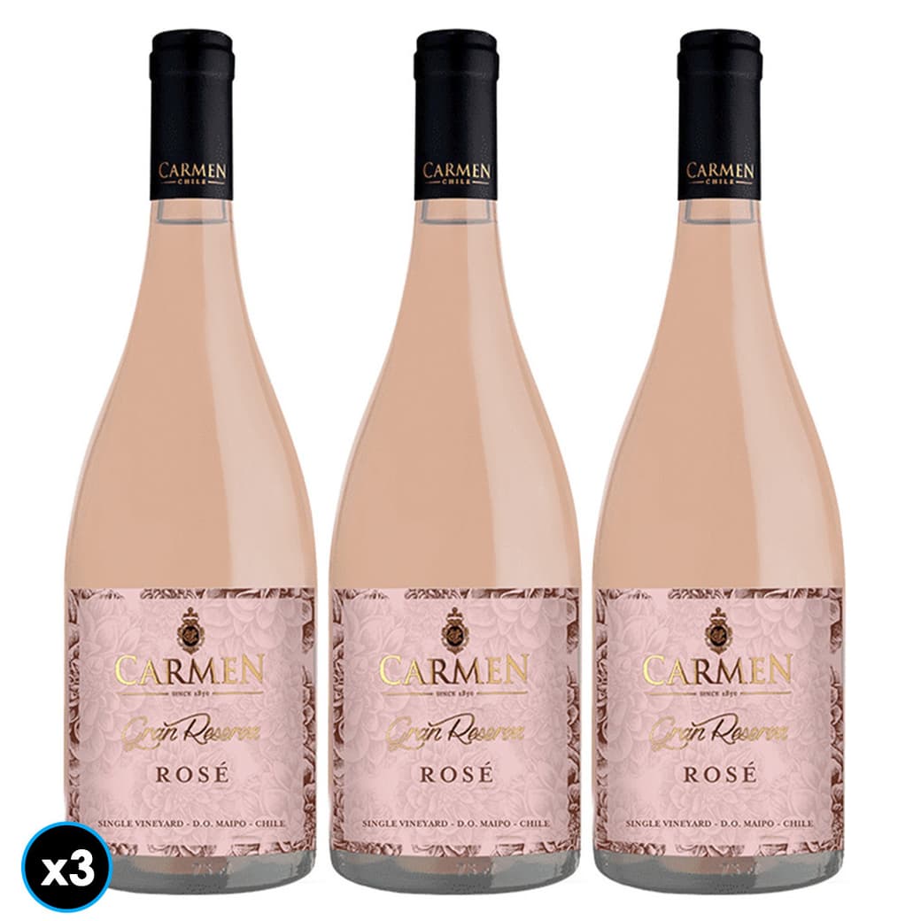 3x Vino Carmen Gran Reserva Rosé 750cc_1