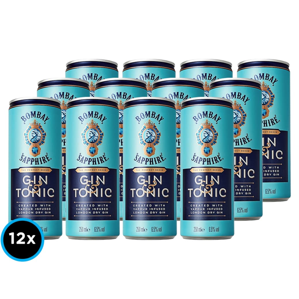 12x Bombay Sapphire Gin and Tonic Lata 250cc 6,5º alc._1