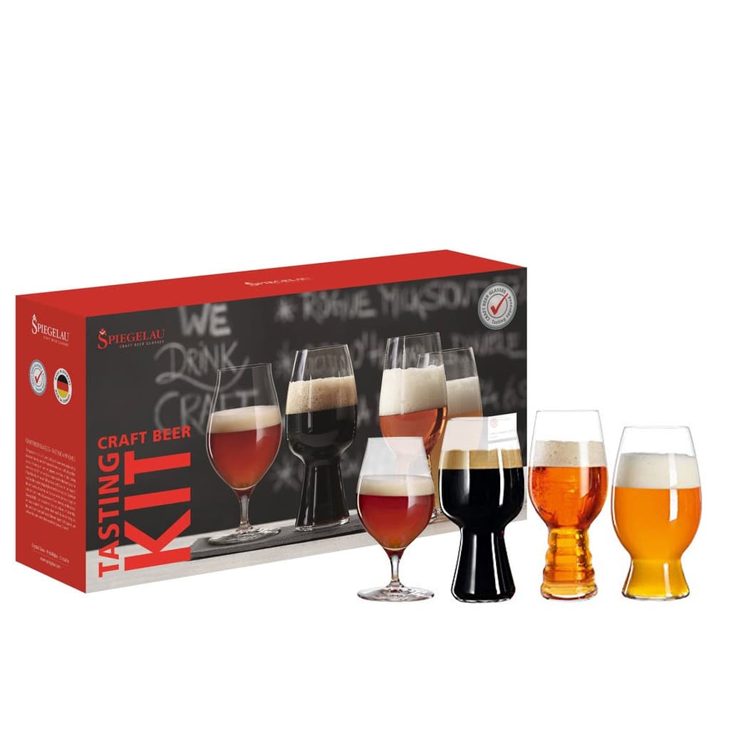 Set Premium Spiegelau 4 Copas Cerveza Tasting Kit_1