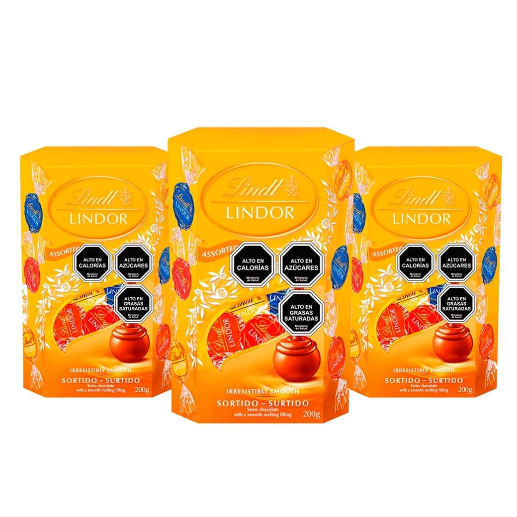3x Bombones Lindt Lindor Caja Surtido 200 grs._1