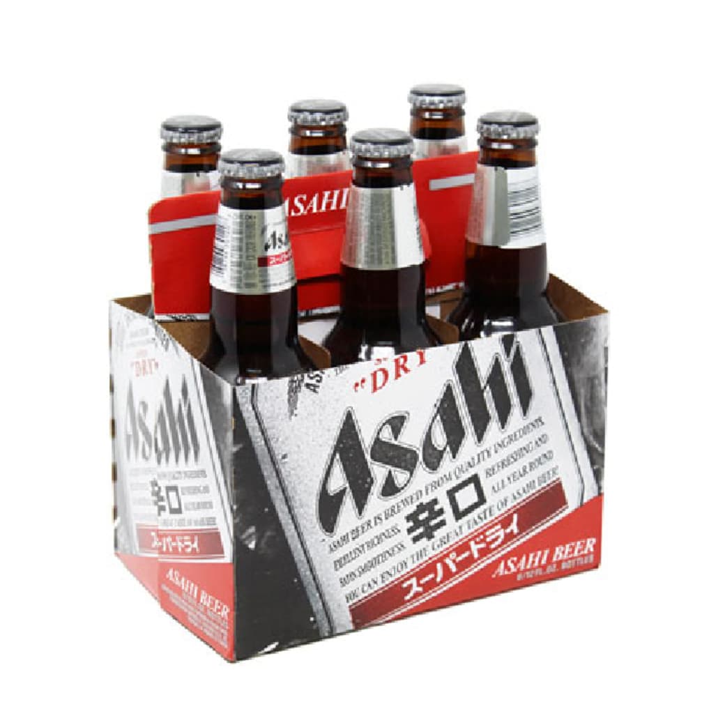 6x Cerveza Japonesa Asahi Super Dry Botella 330cc_1