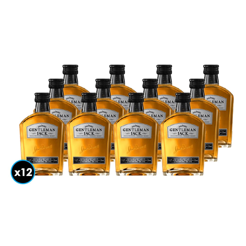 KIT WHISKEY GENTLEMAN 50cc: 12x Whiskey Gentleman Jack Daniels 50cc 40º alc._1
