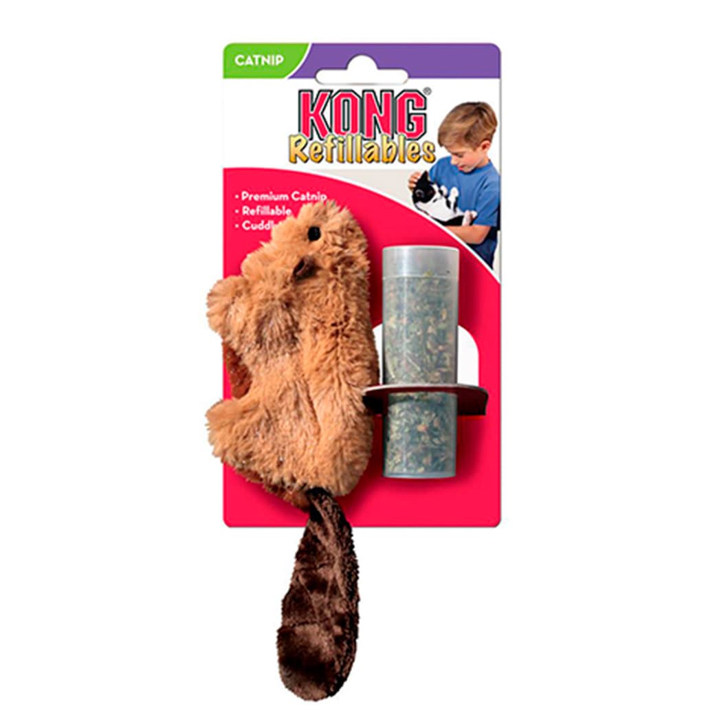 Juguete Para Gato Kong Beaver With Catnip_1