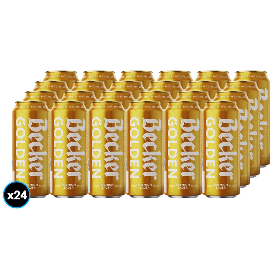24x Cerveza Becker Golden en Lata 473cc_1