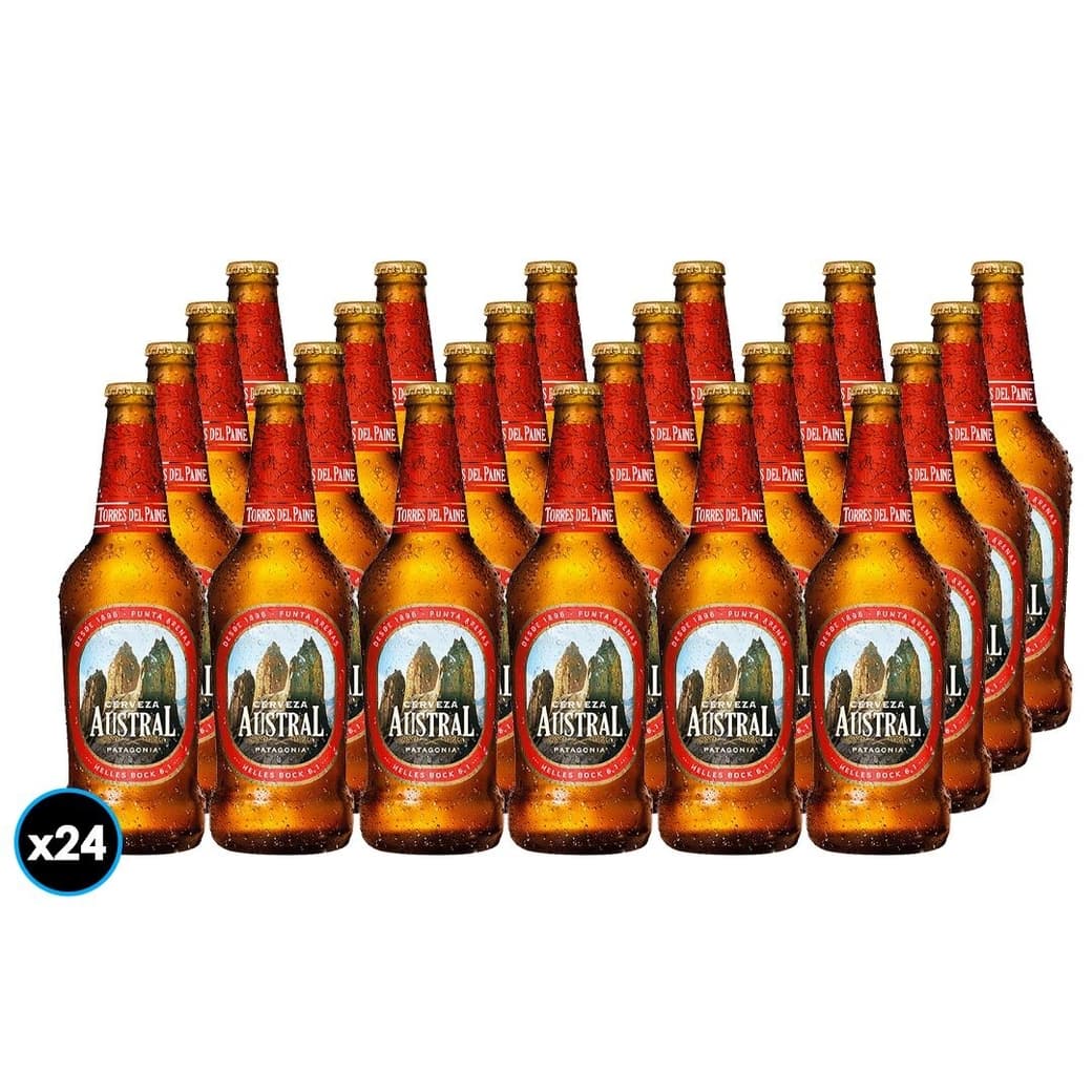 24x Cervezas Austral Torres del Paine en Botellas 500cc_1