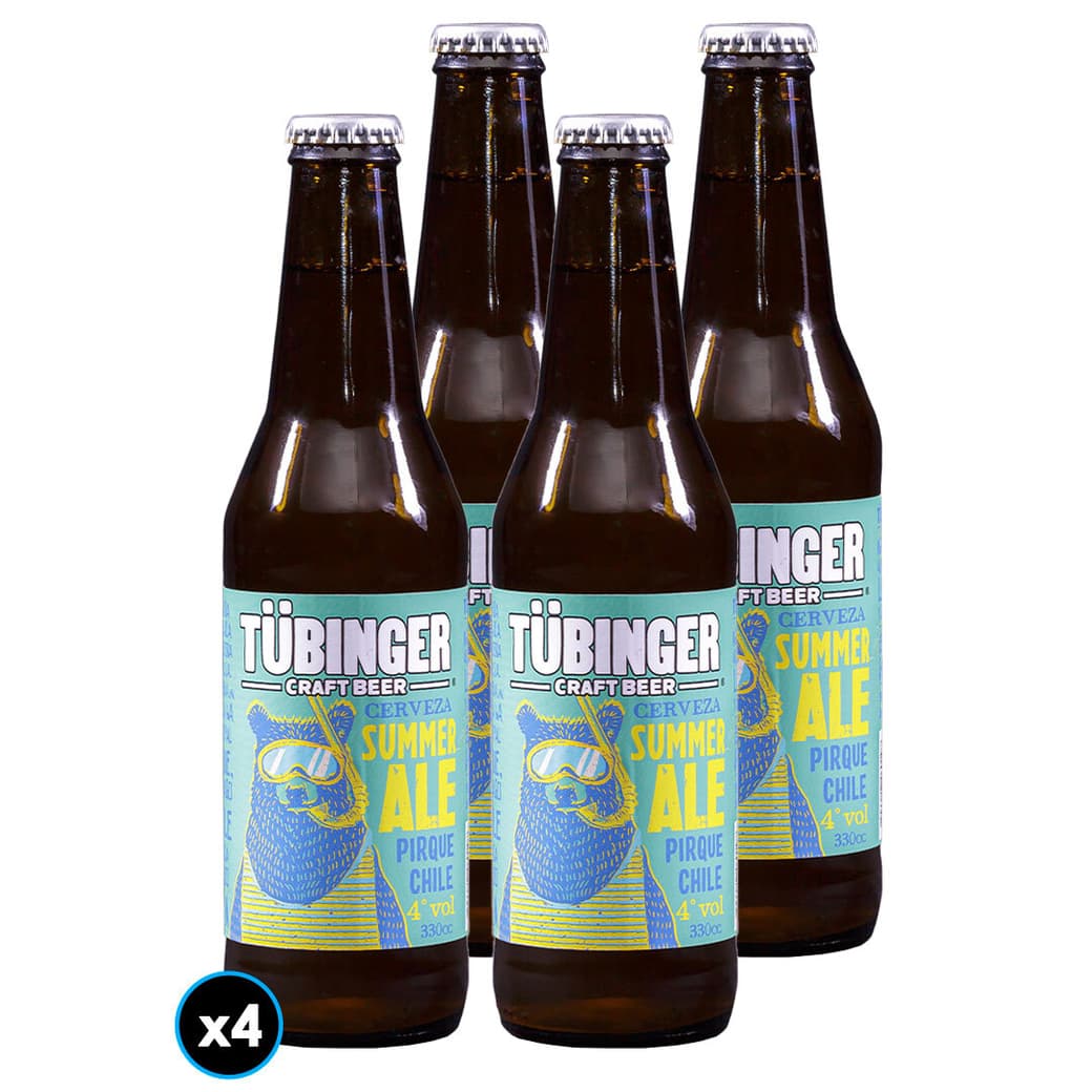 4x Cerveza Tubinger Summer Ale en Botella 330cc 4º alc._1