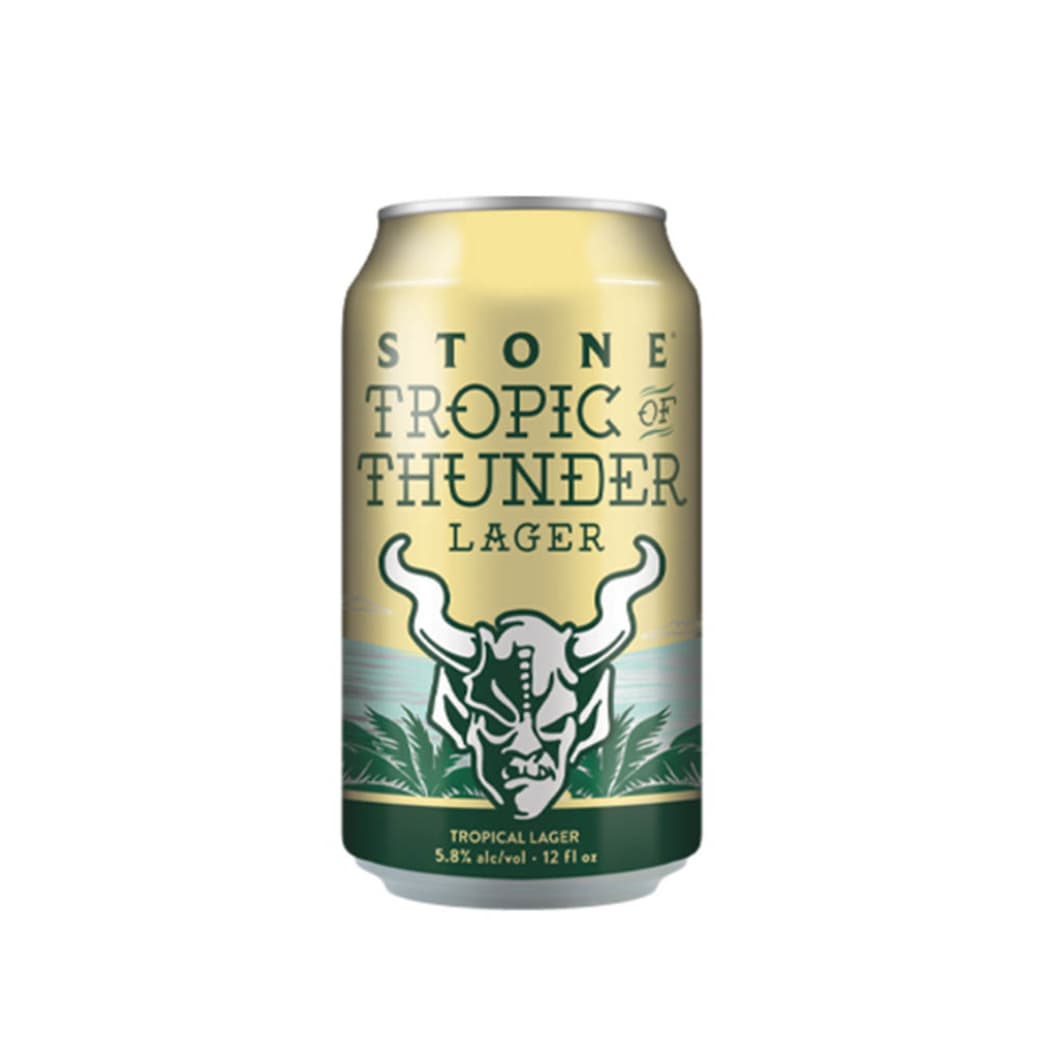 Cerveza Stone Brewing Tropic of Thunder Lager en Lata 355cc 5,8º alc._1