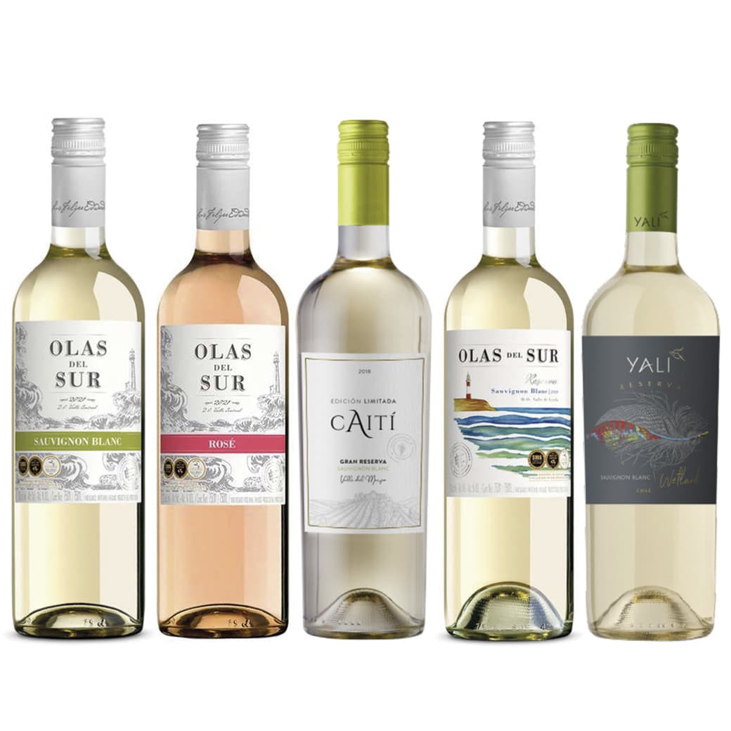 PACK CAITI - YALI - OLAS DEL SUR: Selección 5 Grandes Vinos Sauvignon Blanc!_1