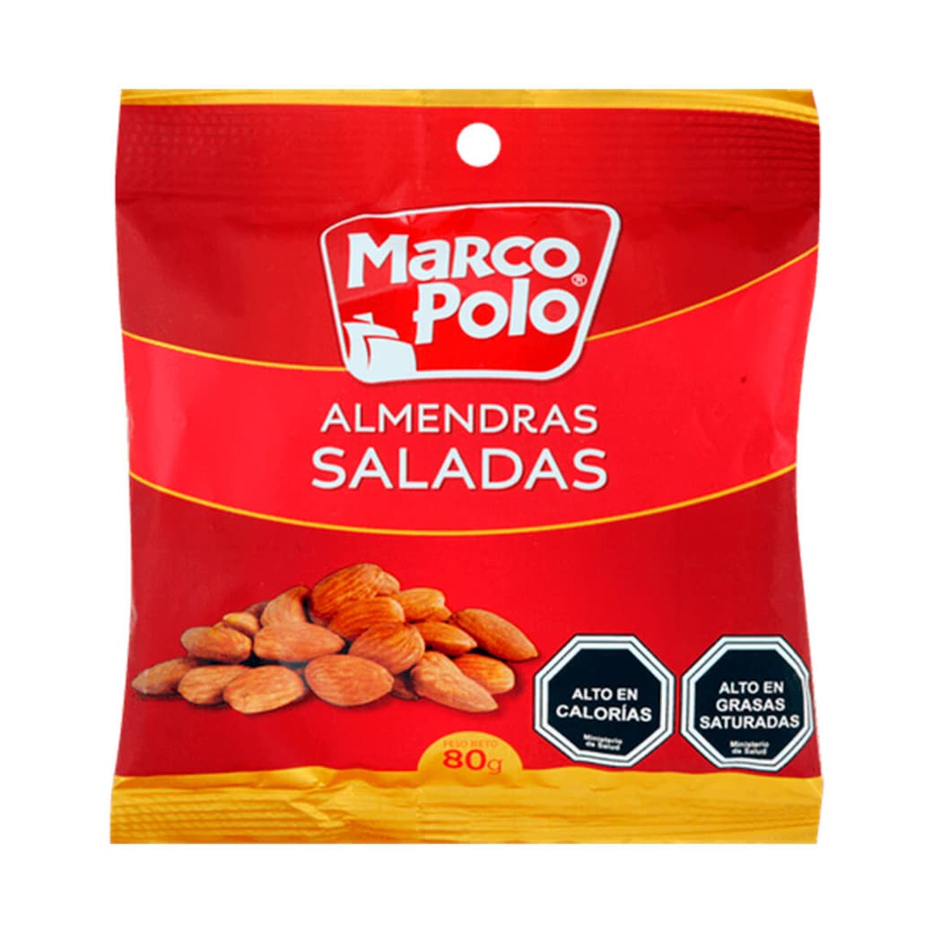 Almendras Marco Polo Saladas 80 grs._1