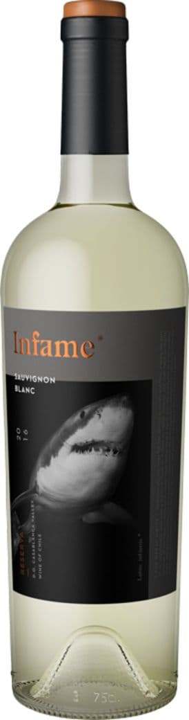 Vino Infame Reserva Sauvignon Blanc - El Tiburón 750cc_1