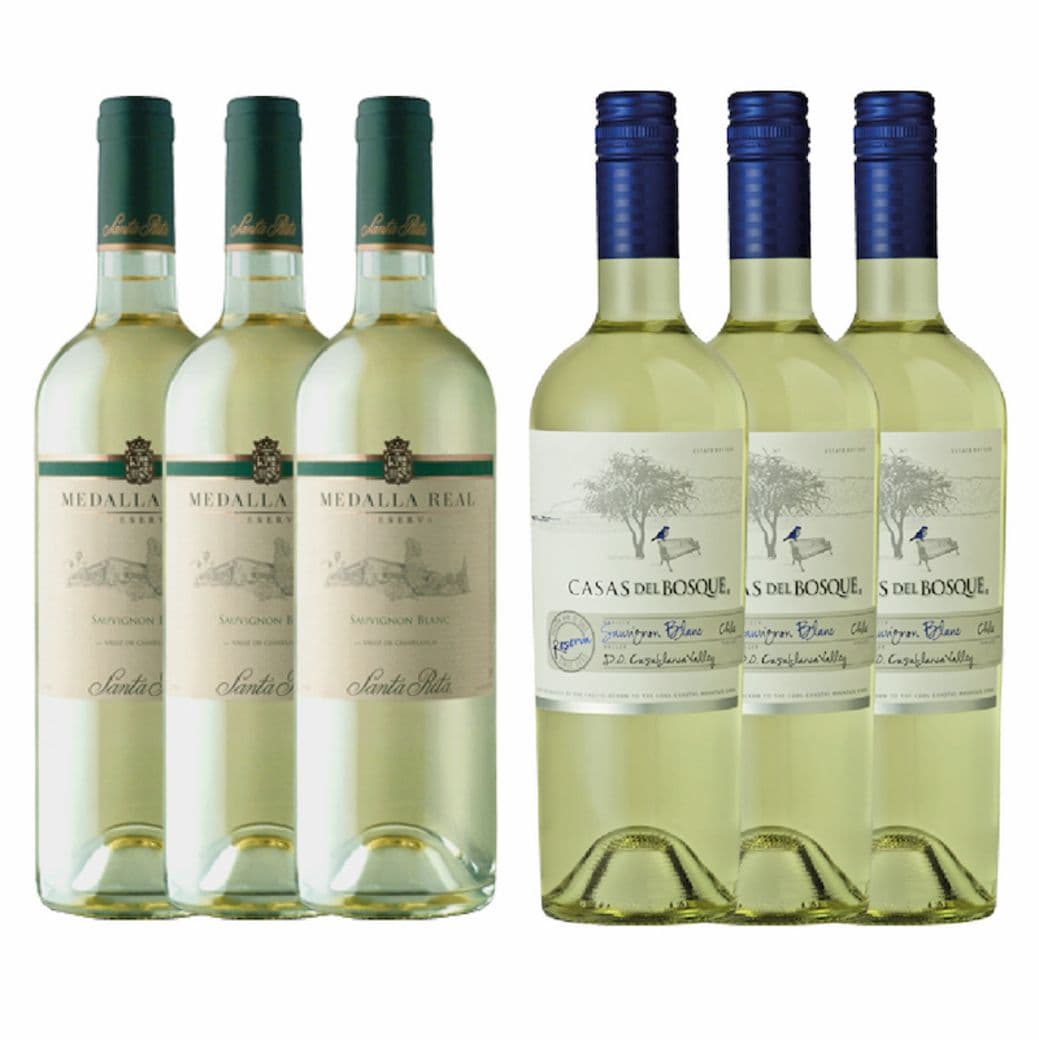 3x Medalla Real Reserva Sauvignon Blanc + 3x Casas Del Bosque Reserva Sauvignon Blanc_1