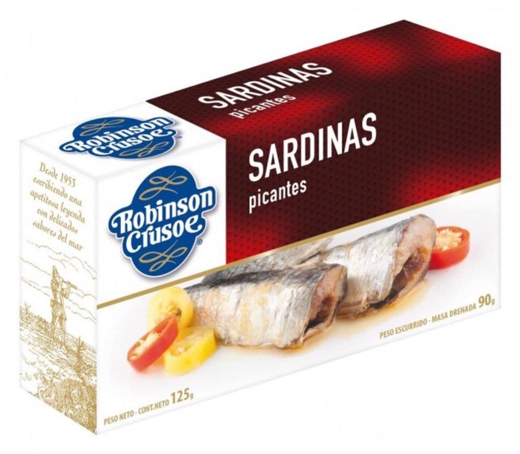 Sardinas Picantes en Aceite Robinson Crusoe 125 gramos_1