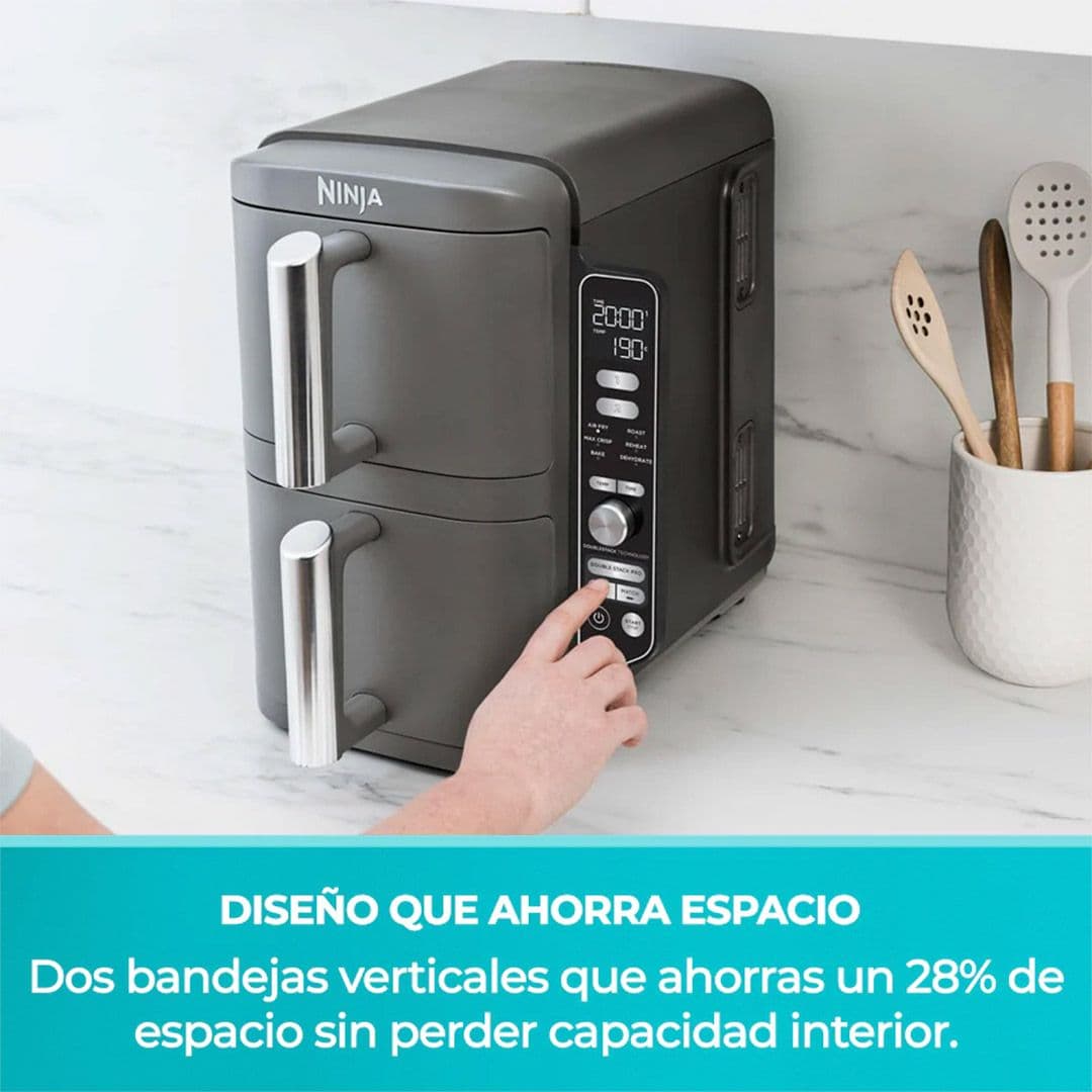 Freidora de Aire Ninja Vertical Double Stack XL 9.5L_3