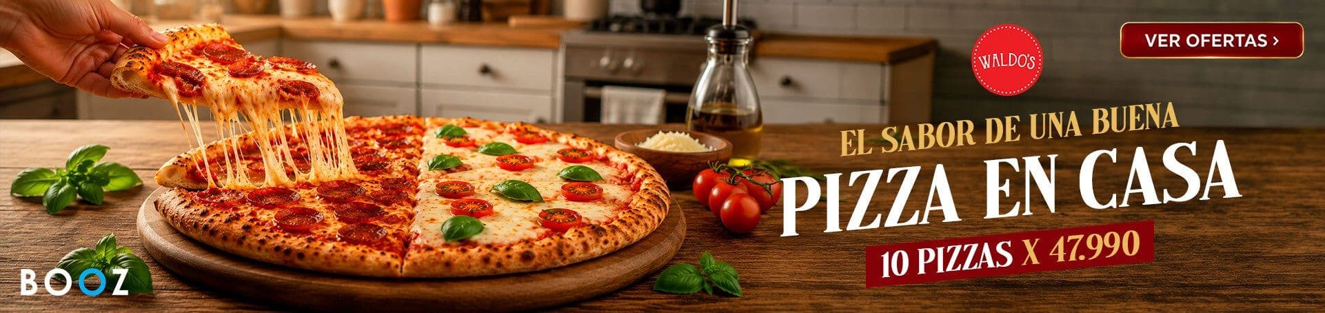 Pizzas Congeladas en Booz 