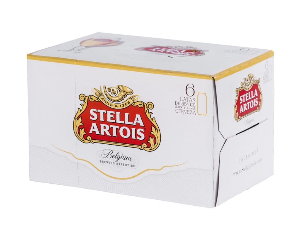6x Cerveza Stella Artois en Latas 354cc_1