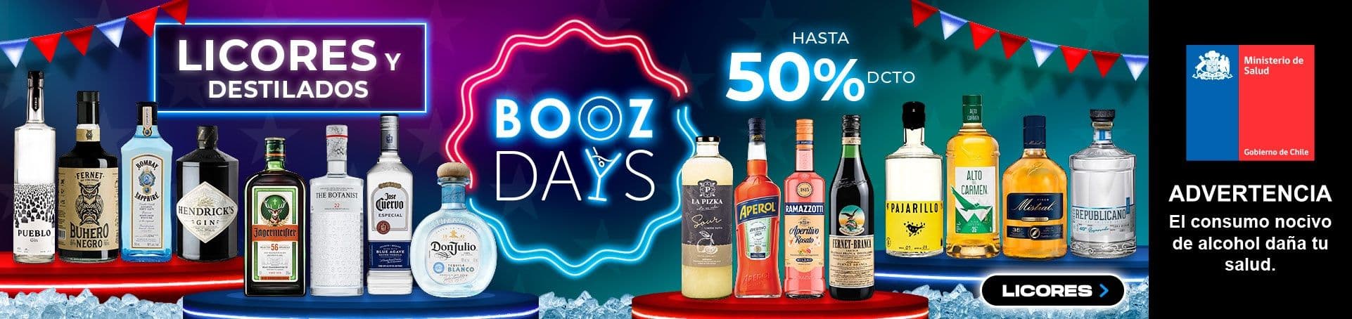 Licores Booz Days 24 - 30 Agosto 2026