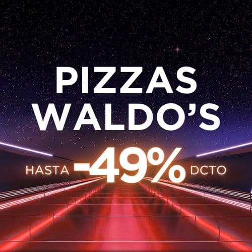 ¡Pizzas Waldo's Hasta -49%! 