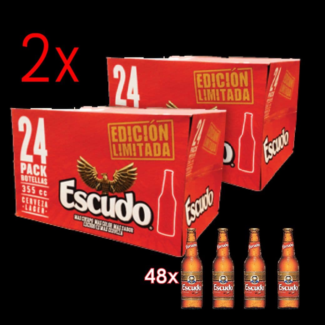 2x Pack de 24 Escudo 355cc en Botellas_1