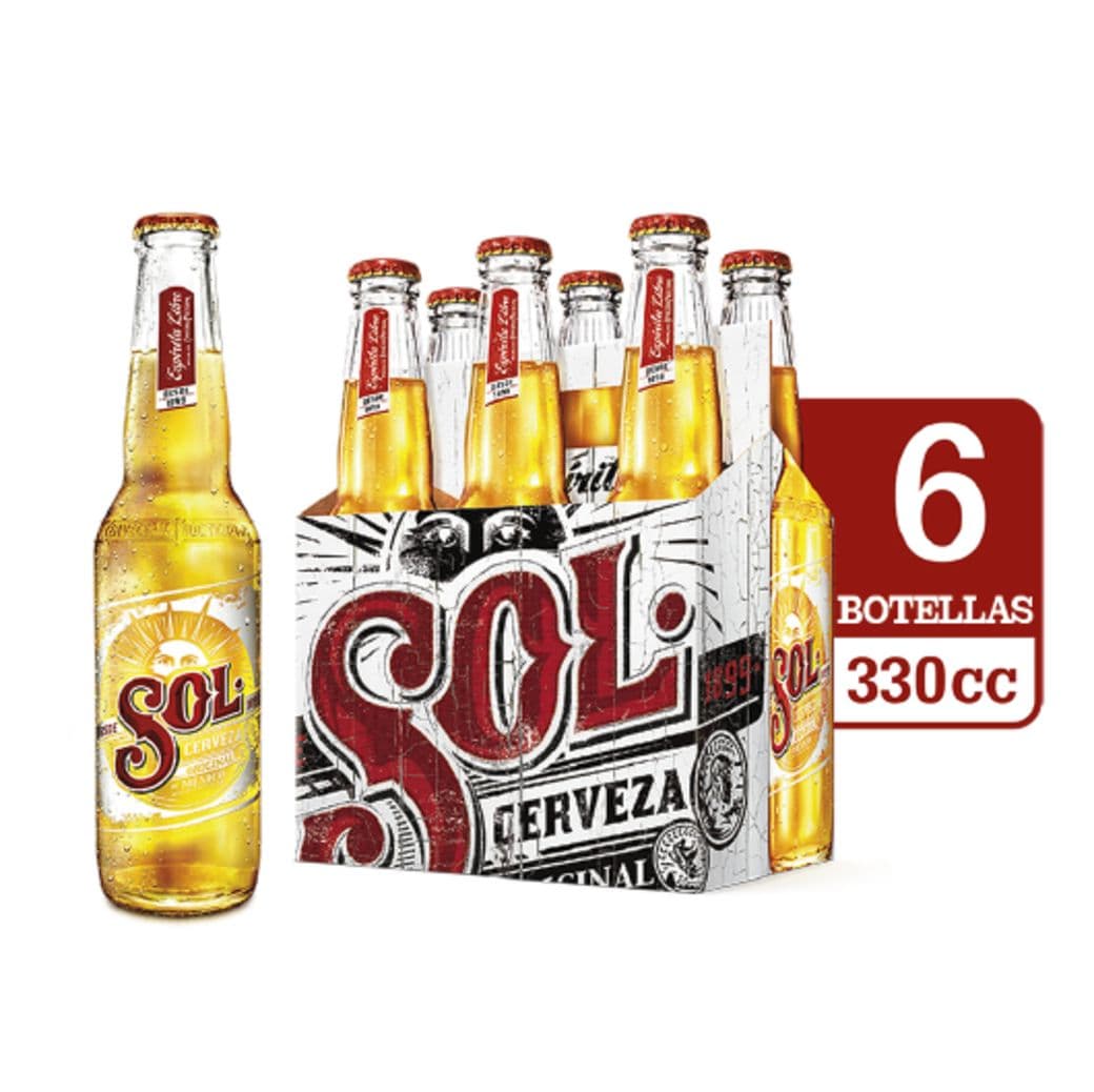 6x Cerveza Sol Botella 330cc_1