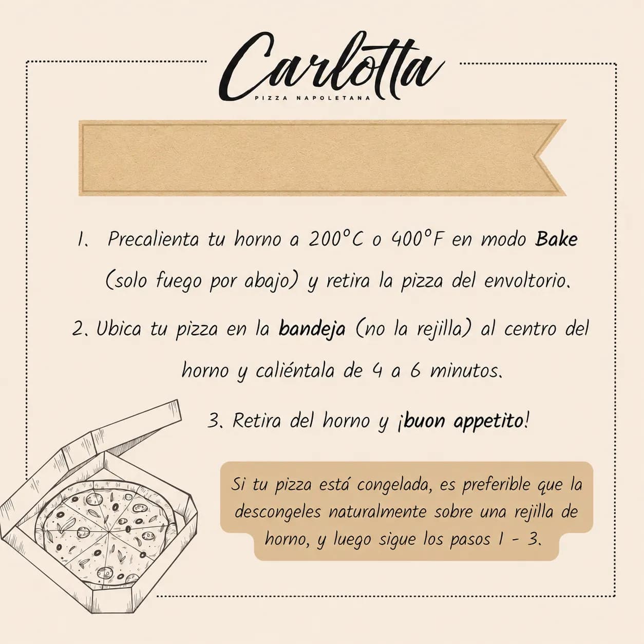 Pizza Carlotta Napoletana Margherita Fiore 450grs_2