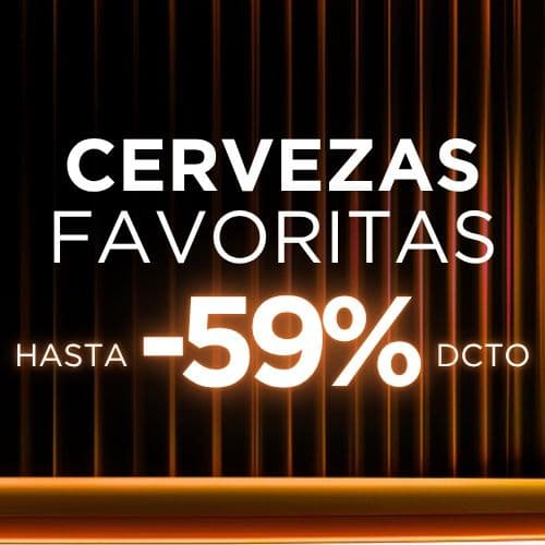  ¡Cervezas Favoritas Hasta -59%!