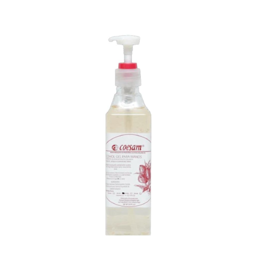 Alcohol Gel Coesam Rosa Mosqueta con Dispensador 300ml_1