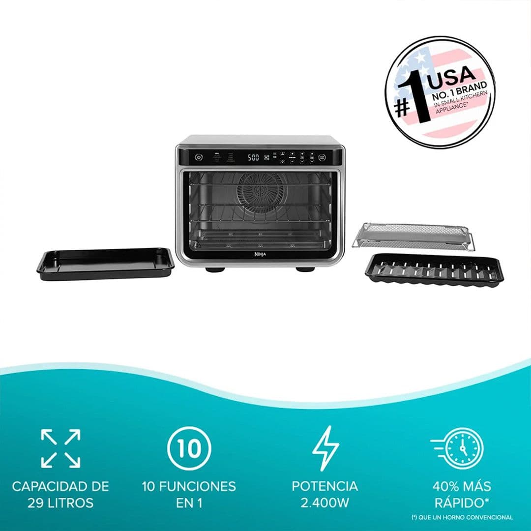 Horno Freidora Ninja Multifuncional 10 en 1 29 Lts 2400 W_3