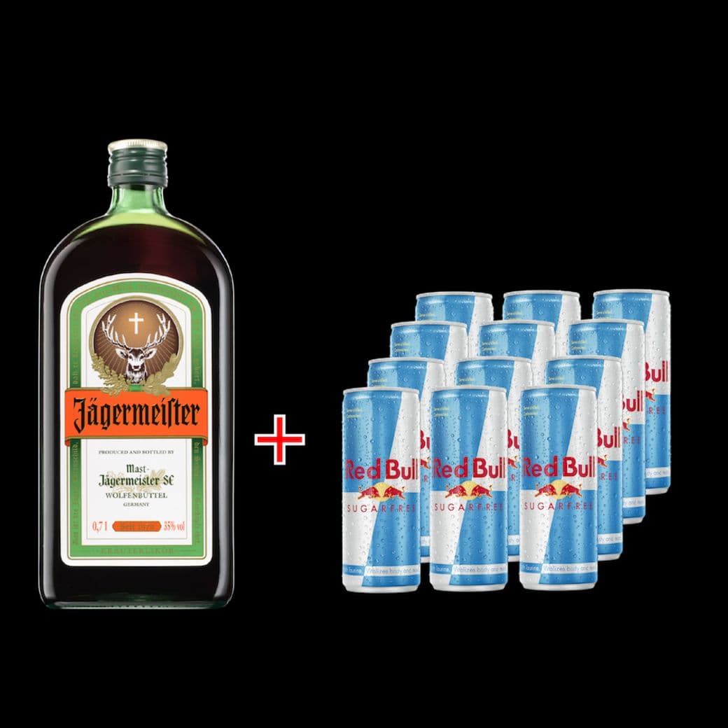 Jagermeister 700cc + 12 Redbull Light_1