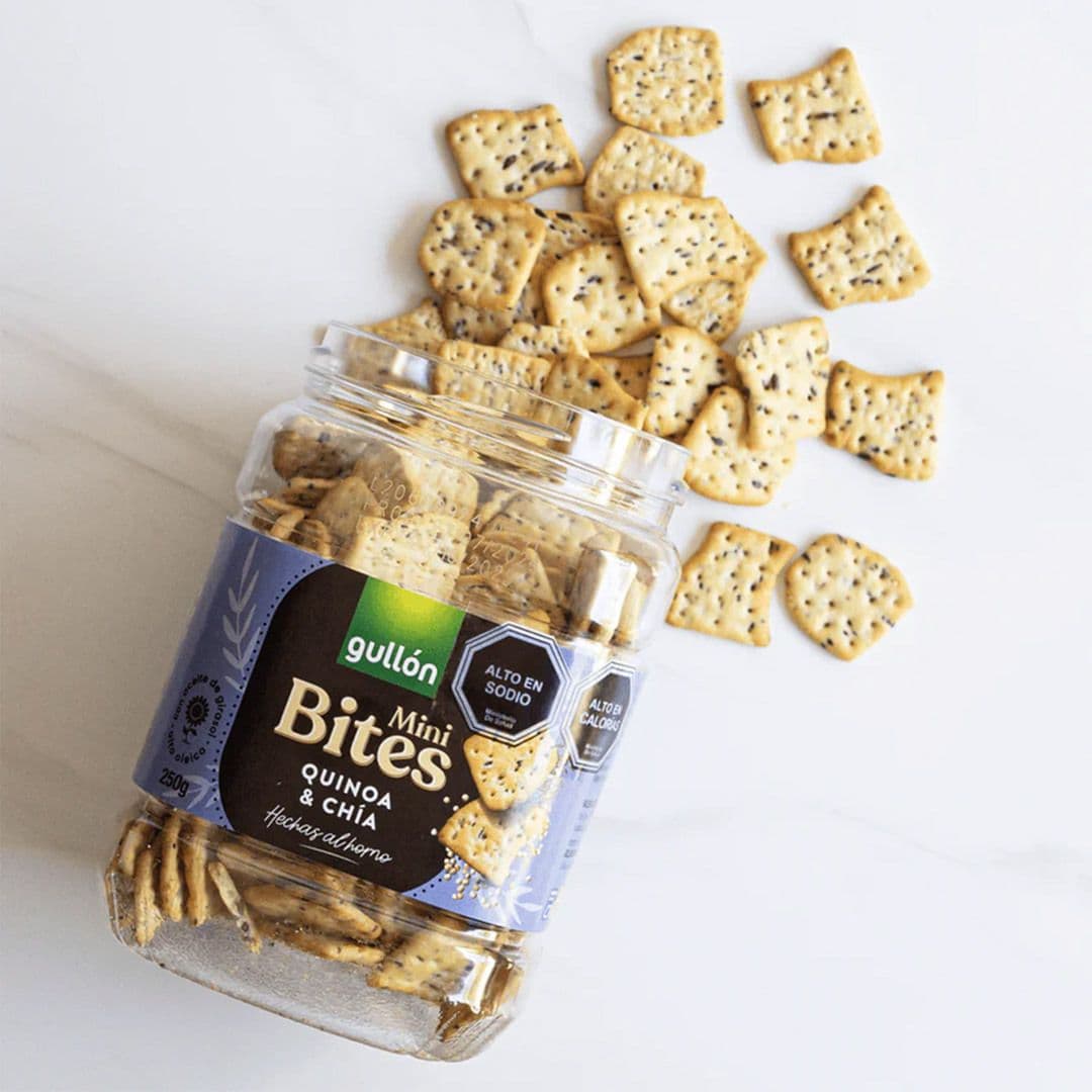 Galletas Mini Bites Quinoa y Chía Gullon 250 gr_2