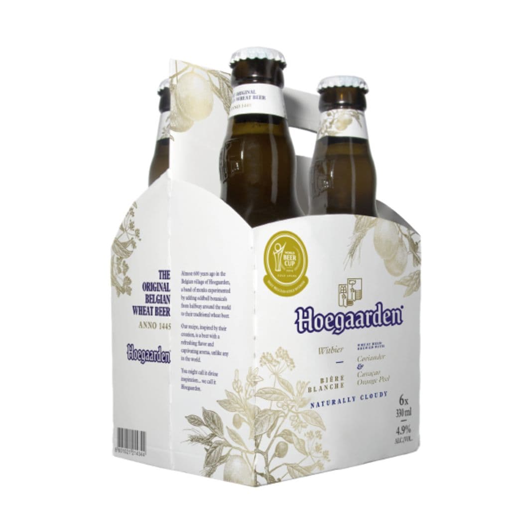4x Cerveza Hoegaarden White en Botellas 330cc_1