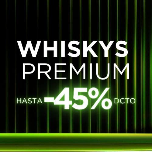 ¡Whiskys Premium Hasta -45%!