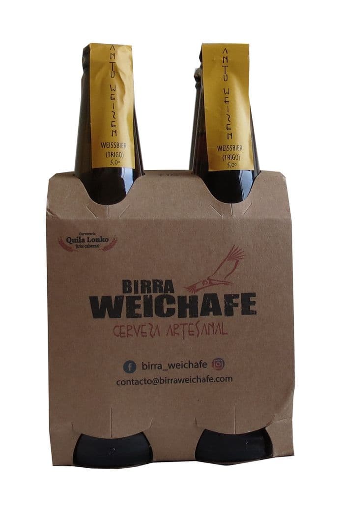 4x Birra Weichafe Antu Weizen Weißbier 330cc_1