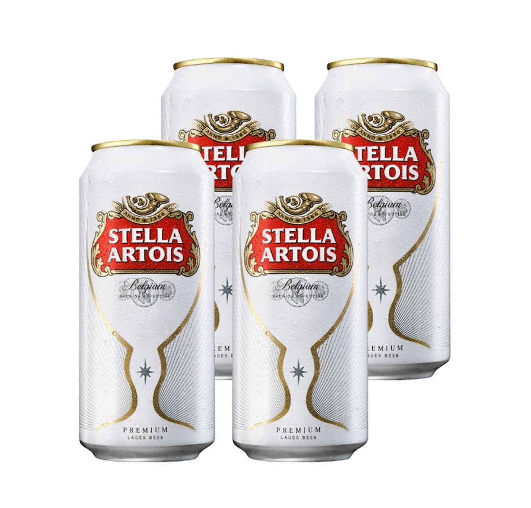4x Cerveza Stella Artois en Latas 473cc_1