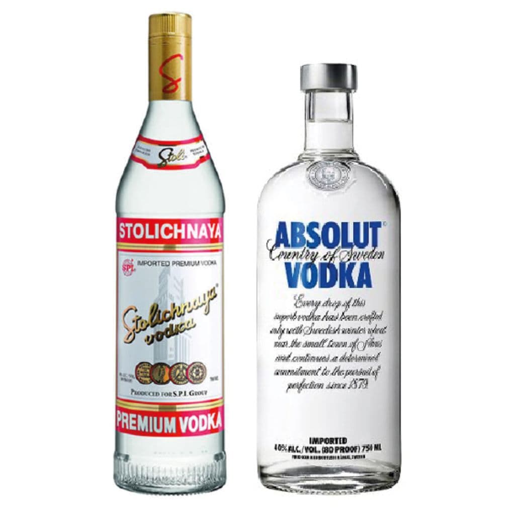 Vodka Stolichnaya 750cc + Vodka Absolut Blue 750cc_1