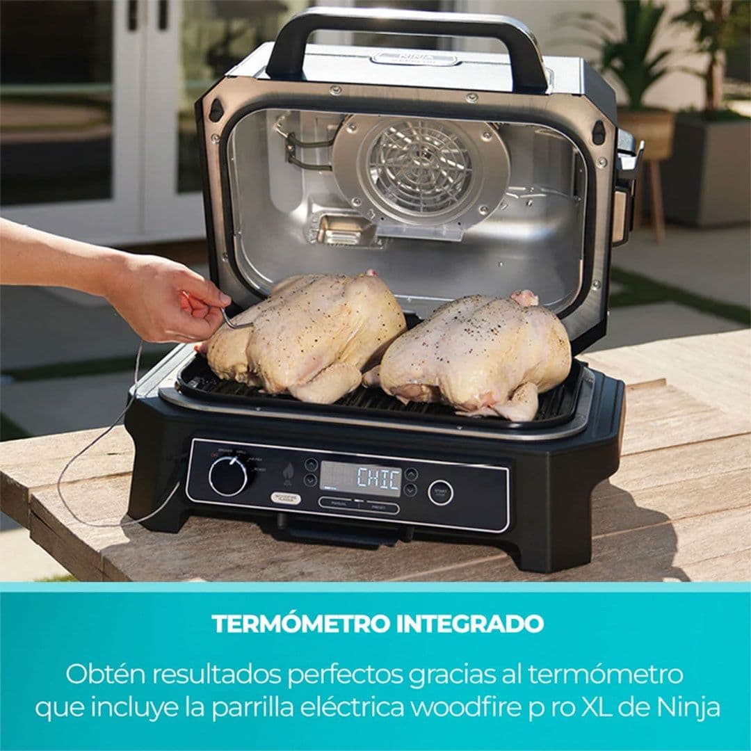 Parrilla Eléctrica Ninja con Ahumador Woodfire Pro XL_5
