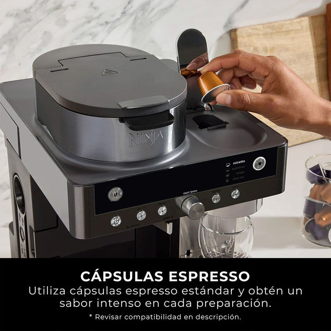 Cafetera 2 en 1 Prestige DualBrew con Espumador Integrado Ninja_5