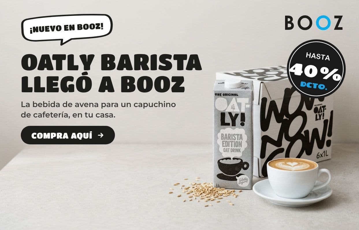 Lanzamiento Oatly en Booz! Hasta 40% OFF