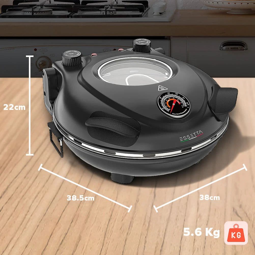 Horno Para Pizza Eléctrico Con Visor Essetta_3