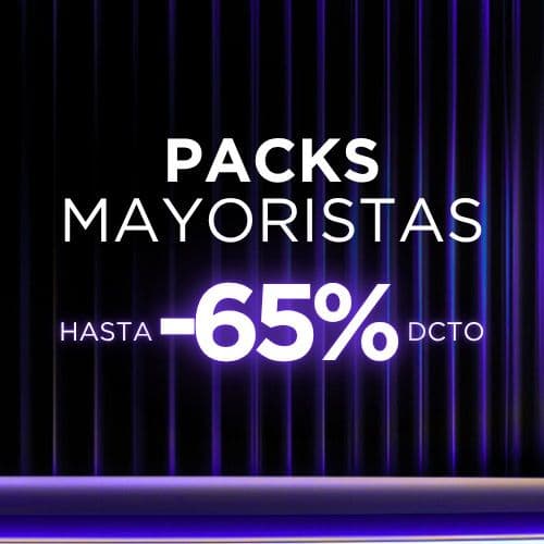 ¡Packs Mayoristas Hasta -65%!