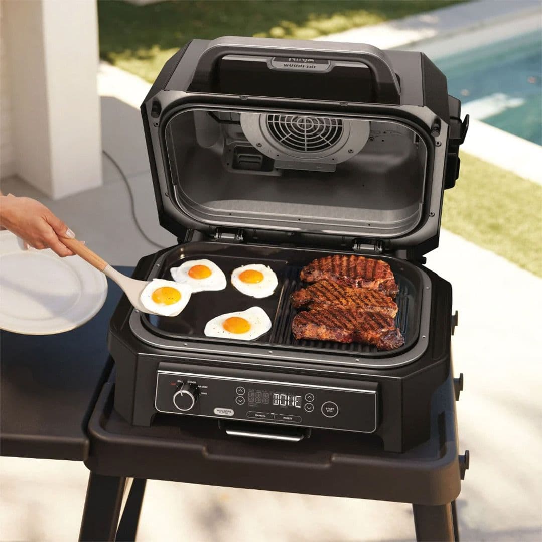 Parrilla Eléctrica Ninja con Ahumador Woodfire Pro XL_2