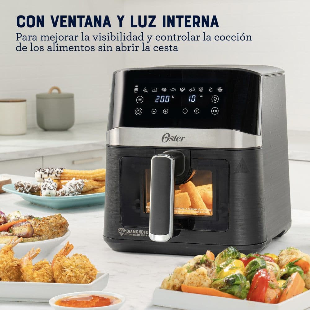 Freidora de Aire Oster Digital DiamondForce 4 Litros Negra CKSTAF40WDDF-052_6