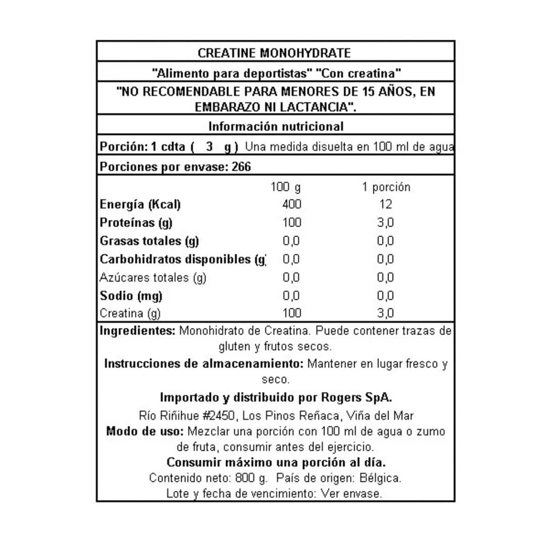 Creatina Monohidratada QNT 300 grs_2