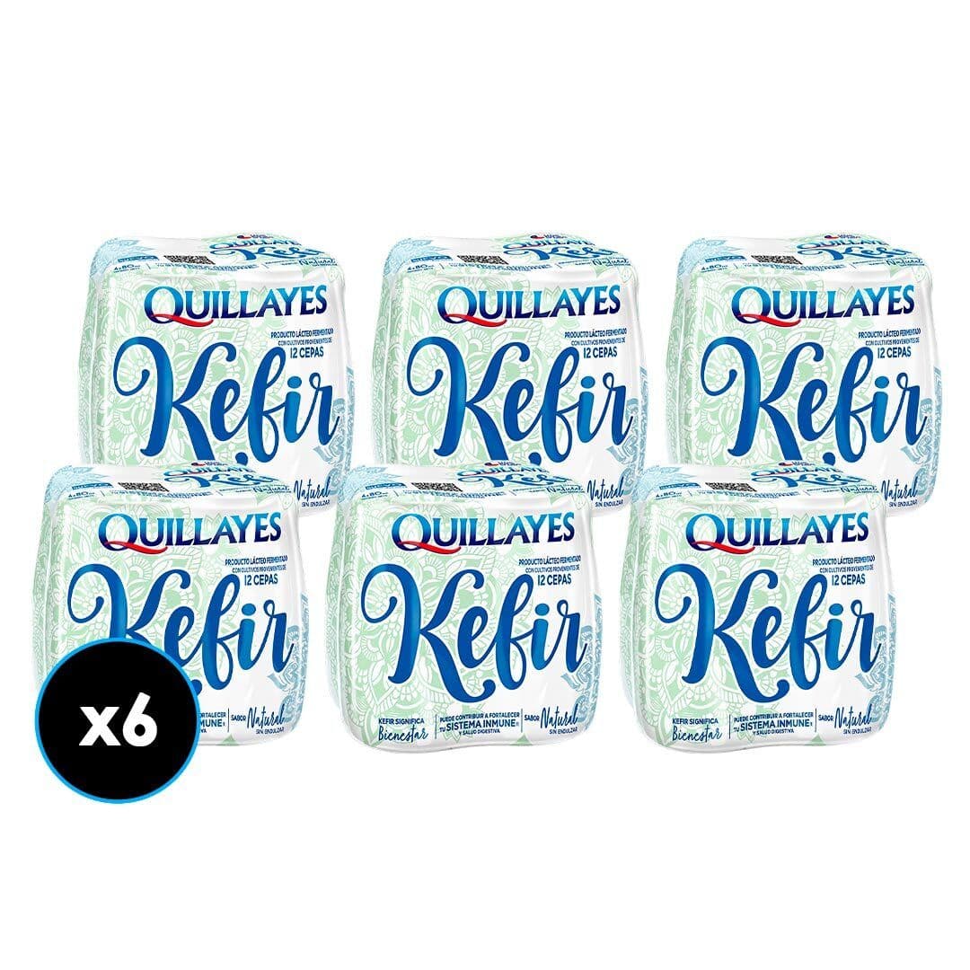 CAJA 6x Kéfir Natural Quillayes 4 x 80 ml._1